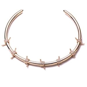 Fallon Pave Barbed Wire Collar Necklace